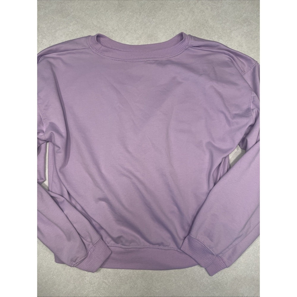 NWT Disney's Stitch Long Sleeve Purple Lavender Fleece Sweatshirt Large - Picture 7 of 7